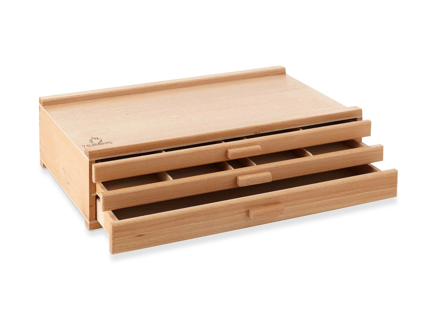 Wooden Multi-Drawer Art Supply Storage Box – Organizer for Pastels, Pencils, Brushes & Drawing Tools – 3, 4, 6, 10 or 12 Drawers