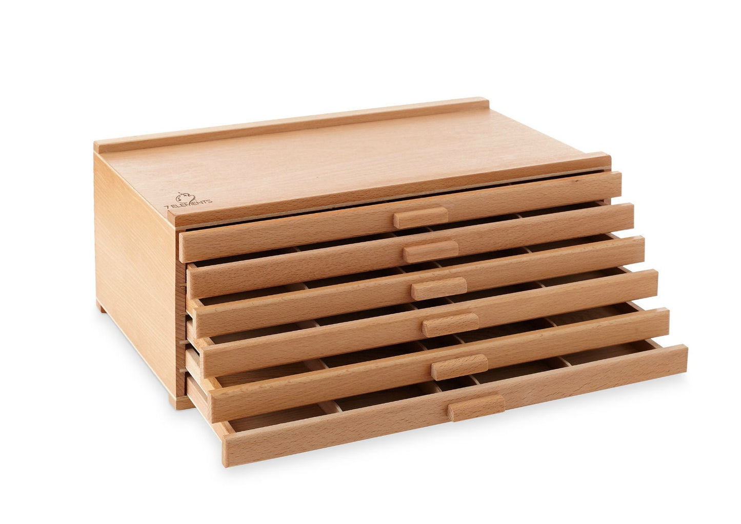 Wooden Multi-Drawer Art Supply Storage Box – Organizer for Pastels, Pencils, Brushes & Drawing Tools – 3, 4, 6, 10 or 12 Drawers